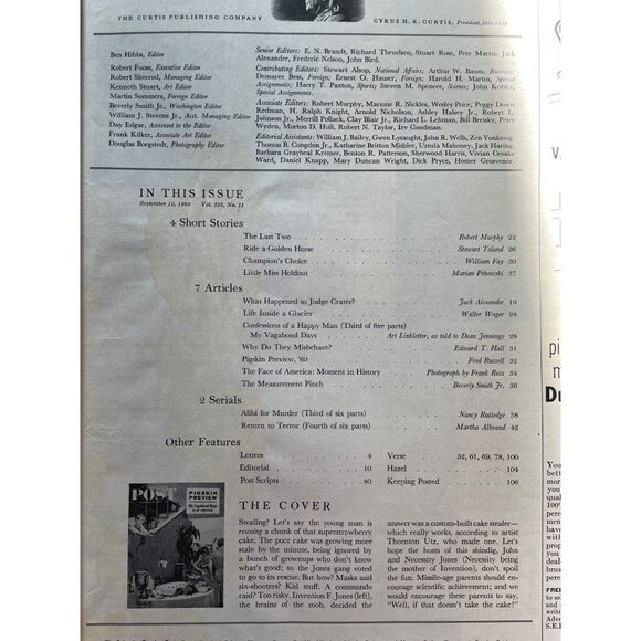 The Saturday Evening Post September 1952 Magazine - Picture 9 of 9